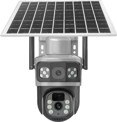 Image de Caméra solaire, résolution vidéo 4K, alimentation solaire, caméra 4G 256 Go-B
