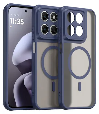 Produktbild von Magsafe Handyhülle für Motorola Moto G67 / G77 Hülle Magnet Case Cover Blau