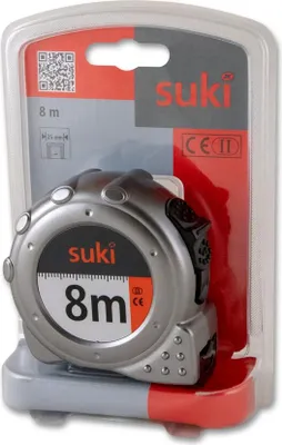 Produktbild von suki Bandmaß 8mx25mm silber