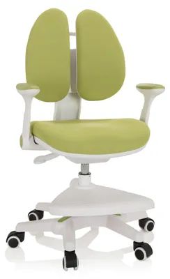 Produktbild von hjh OFFICE Kinderstuhl KID WING Schreibtischstuhl für Kinder höhenverstellbar mit Armlehnen Stoff