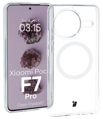 Produktbild von Bizon Case CrystalO Magnetic Xiaomi POCO F7 Pro klar