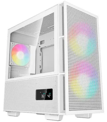 Zdjęcie produktu dla DeepCool R-CH360-WHAPE3D-G-1, Micro Tower, PC, Biały, micro ATX, Mini-ITX, ABS, SPCC, Szkło hartowane, Gaming