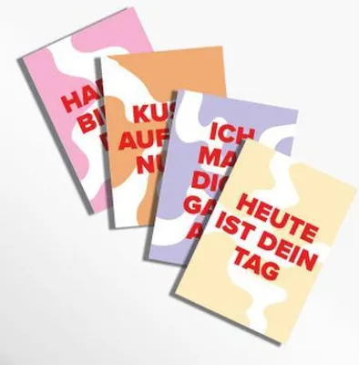 Produktbild von Grußkarten-Set: Bunt