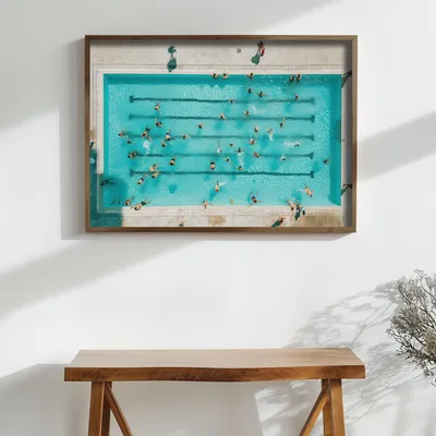 Produktbild von Wallity, GE091-L, Dekoratives gerahmtes MDF-Gemälde, Mehrfarbig, 100 % MDF , 35 x 47 x 3,5 cm