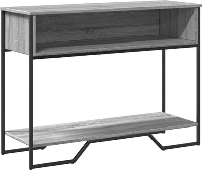 Produktbild von vidaXL Konsolentisch Grau Sonoma 100x35x74,5 cm Holzwerkstoff