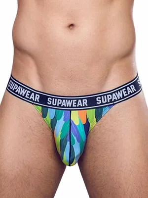 Produktbild von Supawear - Herren Strings -  POW Thong Peacock - Blau - 1 x Größe M