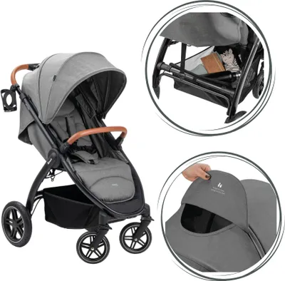 Produktbild von Hauck Uptown Black Kinderwagen Buggy Melange Grey