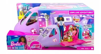 Obrázek produktu pro Barbie Letecké dobrodružství Letadlo+panenka HCD49