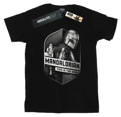 Produktbild von Star Wars - "The Mandalorian This Way" T-Shirt für Herren BI47247 (L) (Schwarz)
