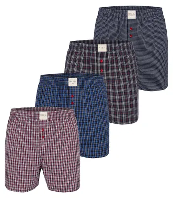 Produktbild von Phil & Co. Berlin Herren Boxer combo 4-Pack blue - Größe XL