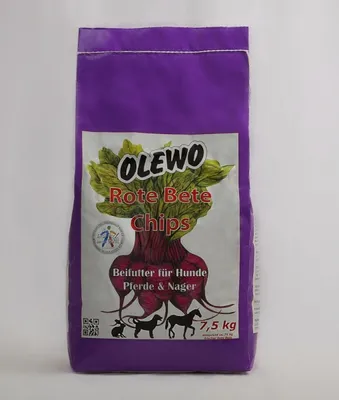Produktbild von OLEWO Rote-Bete-Chips, Snacks, Hund, Adult, Rübe, 7,5 kg