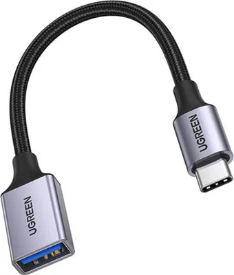 Immagine prodotto di Ugreen Cavo adattatore OTG da USB-C maschio a USB-A femmina, 5 Gb/s, 0,15 m - Nero