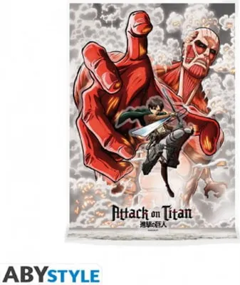 Image de Attack on Titan Acrylic Display Diorama Eren vs Colossal Titan
