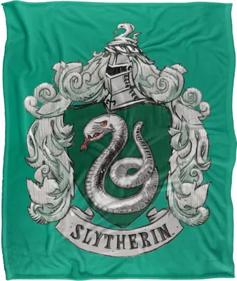 Obrázok produktu pre Harry Potter - Deka "Slytherin", prešívaný erb TV18538 (jedna veľkosť) (farebná)
