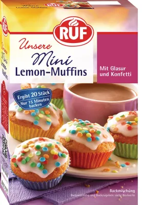 Produktbild von RUF Mini Lemon Muffins Backmischung
