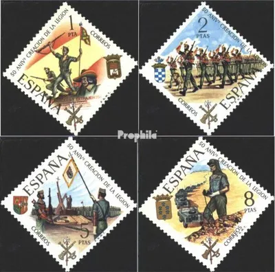Produktbild von Briefmarken Spanien 1971 Mi 1938-1941 (kompl.Ausg.) postfrisch Afrikalegion