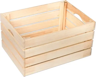Produktbild von Holzkiste Bausatz holz unbehandelt 44,5x32x23 cm