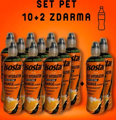 Productafbeelding van Isostar FAST HYDRATION 10+2 (10 flessen + 2 gratis) 500ml, sinaarssmaak