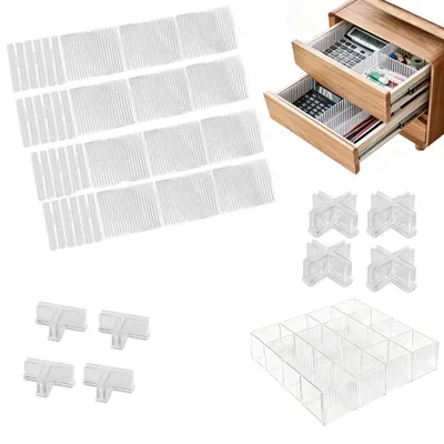 Ladeunterteiler, 24-tlg., verstellbar, transparent, Kunststoff