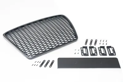 Immagine prodotto di Griglia radiatore griglia sportiva griglia a nido d'ape griglia nera fix per Audi A6 4F C6 + Avant