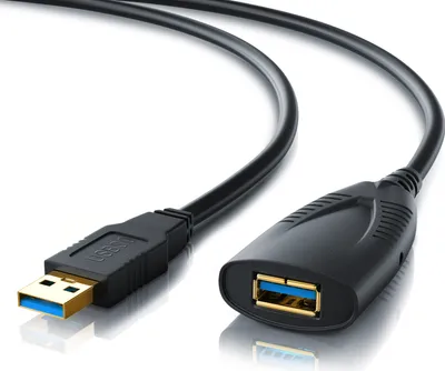 Produktbild von CSL USB 3.0 Typ A Verlängerungskabel, Aktives Repeater Kabel mit Signalverstärkung - 5m