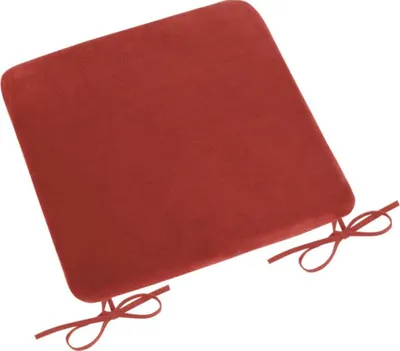 Image de Coussin de siège lisse Korall micro - 40x40 cm - Terrakota