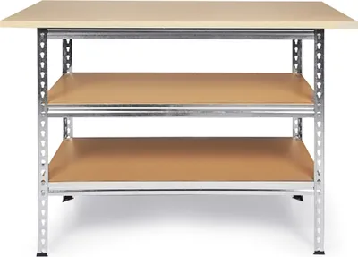 Produktbild von ONDIS24 Werkbank Uwe 120cm Metallregal & Werktisch 92cm Arbeitshöhe