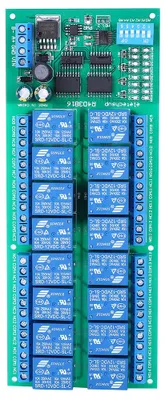 Zdjęcie produktu dla 12 V, 6-kanałowy moduł rozszerzeń elektrycznych PLC z przekaźnikiem RS485 do zdalnego sterowania protokołem RTU R4D3B16
