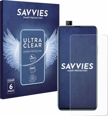 Produktbild von 6x Für Huawei P smart Pro 2019 Schutzfolie Savvies Displayschutz Display Schutz Folie Klar Transparent