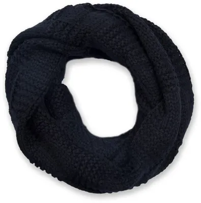 Produktbild von styleBREAKER Uni Strick Loop Schal mit Patentmuster, Uni Feinstrick Schlauchschal, Winter Strickschal 01018152