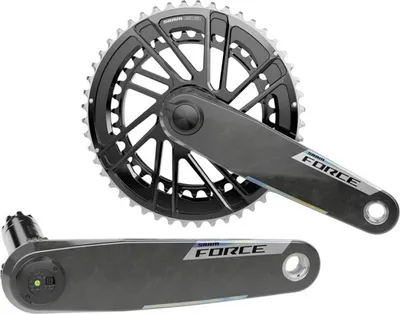Obrázok produktu pre Sram Force Axs E1 Dub Závitová kľuková sada s meračom výkonu Strieborná 170 mm / 50-37t Strieborná 170 mm