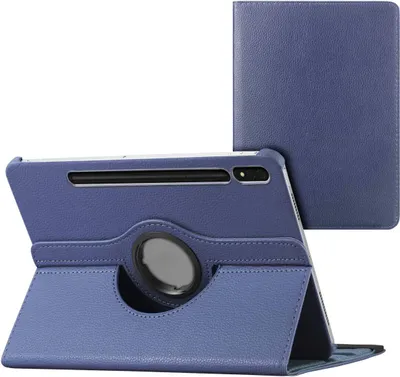 Produktbild von imoshion 360° drehbare Klapphülle Samsung Galaxy Tab S8 Plus / S7 Plus / S7 FE 5G - Dunkelblau