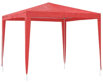 Produktbild von vidaXL Party-Zelt 250 x 250 x 240 cm Rot PE und Stahl