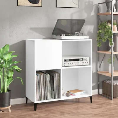 Obrázek produktu pro Maison Exclusive Skříňka na LP desky bílá 84,5 x 38 x 89 cm kompozitní dřevo