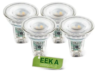 Immagine prodotto di Briloner Set da 4 Lampadine LED GU10 CEE A 4,7W 850lm 3000K Bianco Caldo - Lampadina GU10 LED Soggiorno Camera da Letto