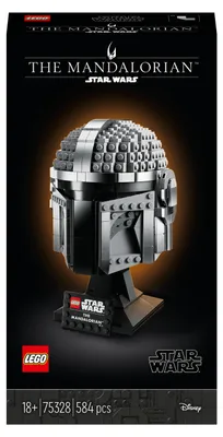 Produktbild von LEGO Star Wars Mandalorianer Helm Modell, Sammlerstück Zimmer-Deko und ein tolles Geschenk für Erwachsene, Bausatz, Männer, Frauen, Mama, Papa, Sammler-Geschenkidee 75328