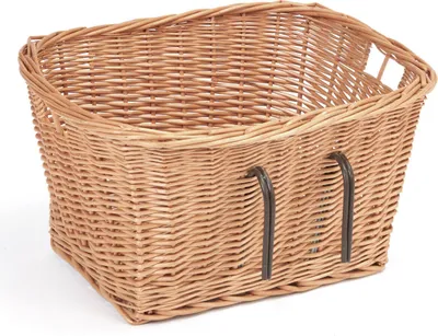 Produktbild von Fahrradkorb Einkaufskorb Weide für Lenker eckig 45 cm