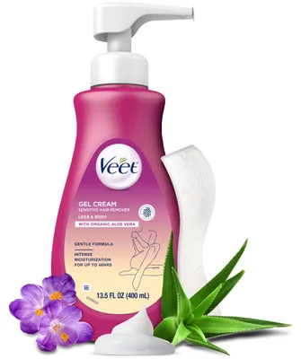 Zdjęcie produktu dla VEET. Krem żel do usuwania włosów, formuła dla skóry wrażliwej (do użytku z depilatorem)