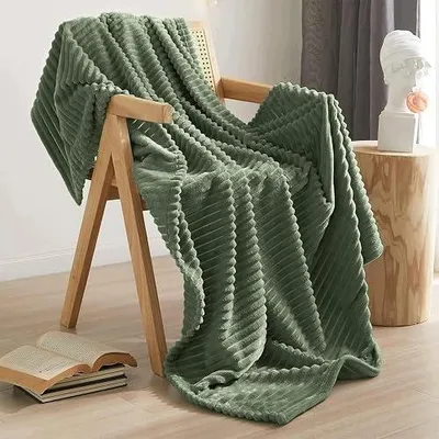 Zdjęcie produktu dla Koc flanelowy polarowy mikrofibra 200X230 cm biały na kanapę