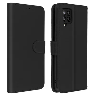 Produktbild von Avizar, Flip Cover Geldbörse, Etui Kunstleder für Galaxy A42 5G, Schwarz