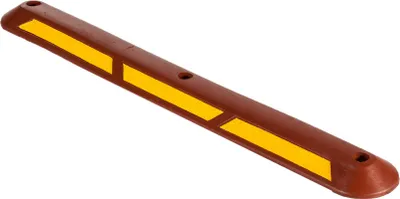 Produktbild von Fahrbahnteiler, Trennbalken mit Reflexfolie 1000 x 130 x 45 mm(rot/gelb)
