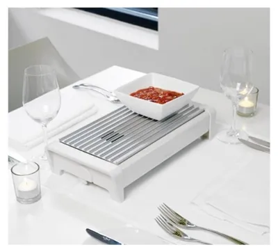 Produktbild von Brabantia Speisewärmer 2-flammig 36 x 18 x 7,5 cm, weiß