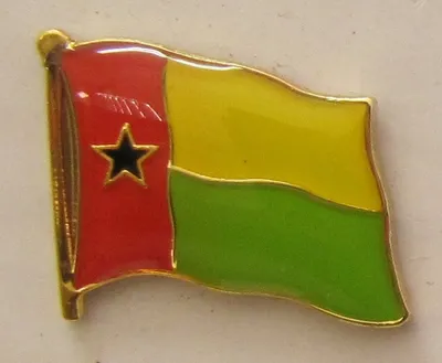 Produktbild von Guinea Bissau Pin Anstecker Flagge Fahne Nationalflagge