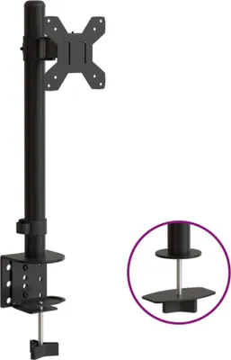Obrázek produktu pro vidaXL Držák monitoru černá ocel VESA 75/100 mm