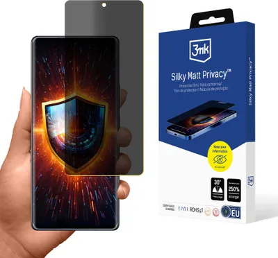 Produktbild von 3mk Display Schutzfolie Privatisierung Film Handyfolie Silky Matt Privacy für Infinix Note 40 Pro Self-Heal