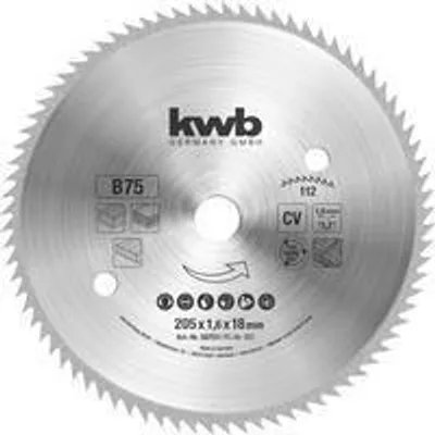 Produktbild von kwb 587511 Kreissägeblatt 205 x 18 mm 1 St. (587511)