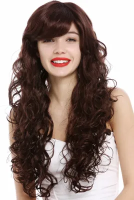 Produktbild von WIG ME UP Perücke lang lockig voluminös Rotbraun VK-36-33