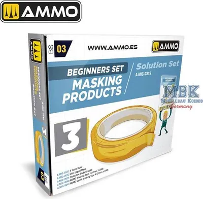 Produktbild von Ammo of MIG AMIG7819 SUPER PACK Beginners Set: Masking Products
