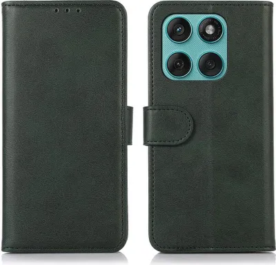 Produktbild von Mobigear Wallet  Motorola Edge 60 Fusion Hülle Klapphülle Geldbörse - Grün