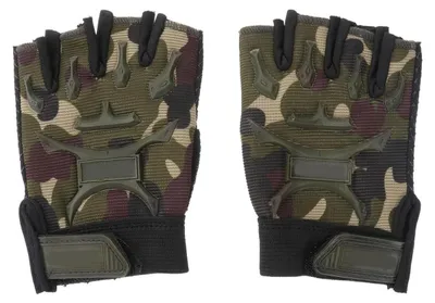 Produktbild von Camouflage Kinder Sport Halbfingerhandschuhe